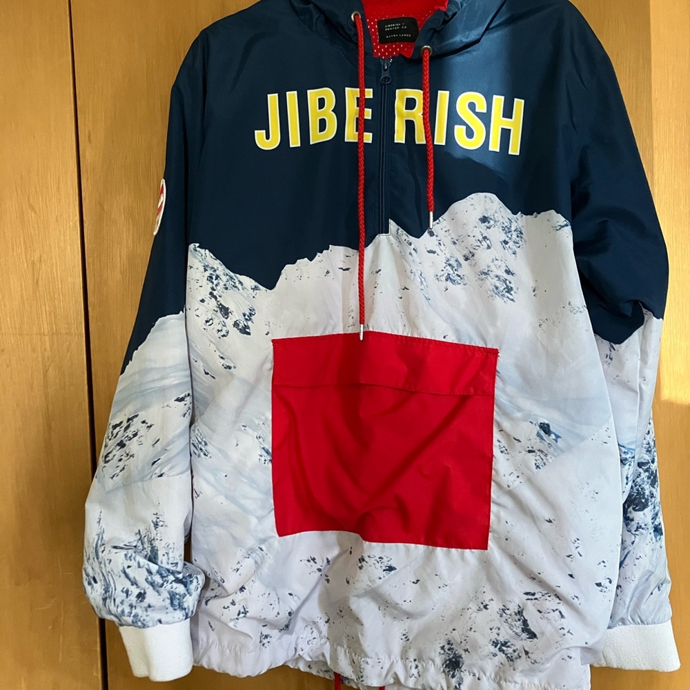 Jiberish Blue and Red Snow Jacket